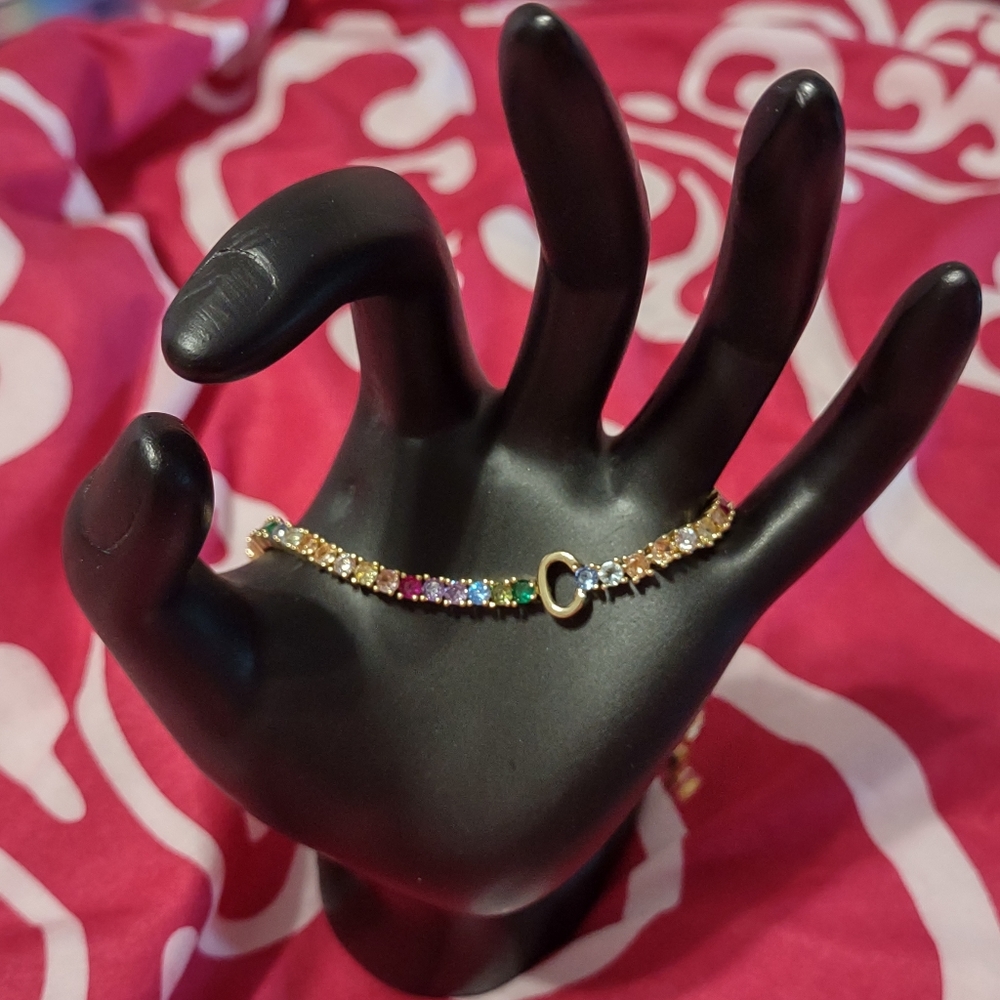 NWOT Baublebar "C" tennis bracelet